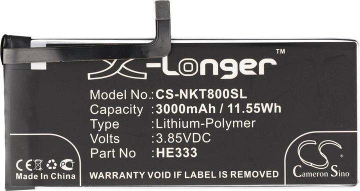 Actual product image AccuCell Akku Nokia 8 Sirocco