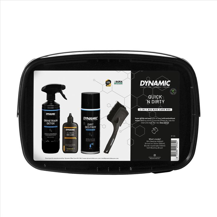 Actual product image Dynamic Bike Care Quick 'n Dirty (1000 ml, Brush, Bicycle cleaner, Care set, Chain oil)