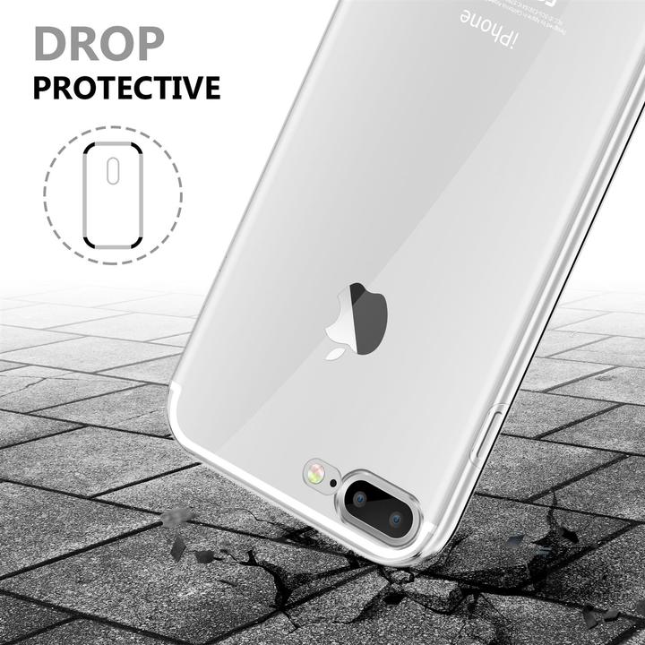 Produktbild Cadorabo TPU 360 Grad Case Cover (Apple iPhone 7 Plus, Apple iPhone 7s Plus)