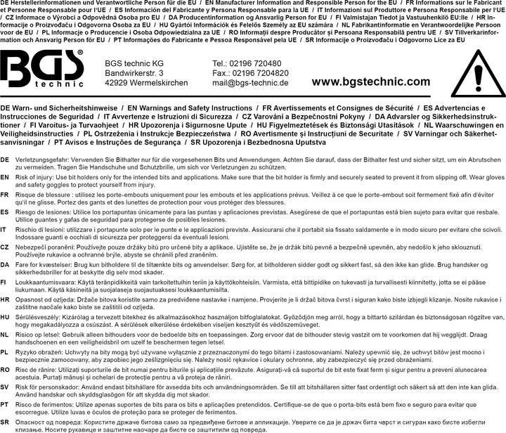 Produktbild BGS Magnetischer Bithalter, extra stark Abtrieb Aussensechskant 6,3 mm (1/4") 60 mm