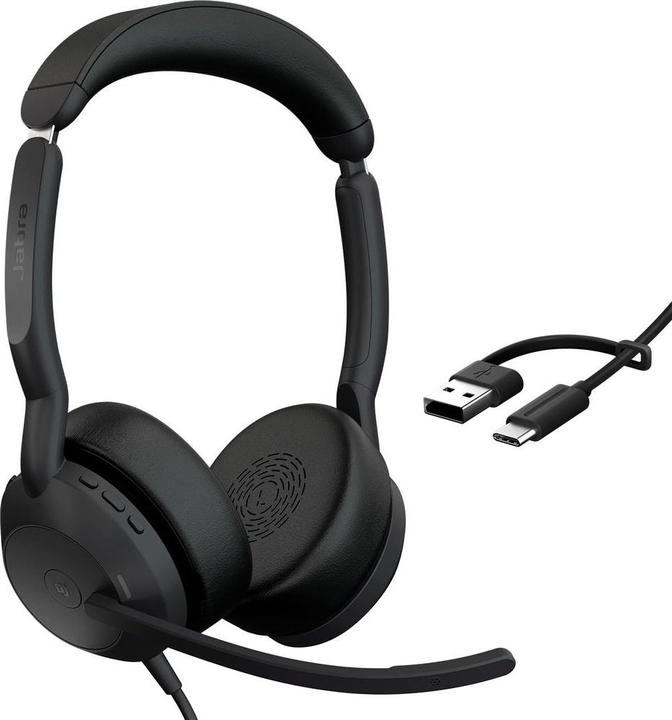 Actual product image Jabra Evolve2 50 (Cable, Wireless, USB-C, Microsoft teams)