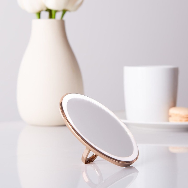 Produktbild Simplehuman Kosmetikspiegel mit Sensor Compact Rosegold (6 x 15.5 x 15 cm)