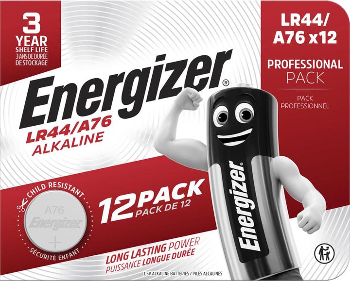Actual product image Energizer LR44/A76 (12 pcs., A76 / LR44 / AG13 / L1154 / LR1154 / 157, 150 mAh)
