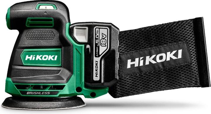 Actual product image Hikoki SV1813DA 5.0 Ah cordless random orbital sander set (Eccentric grinder)