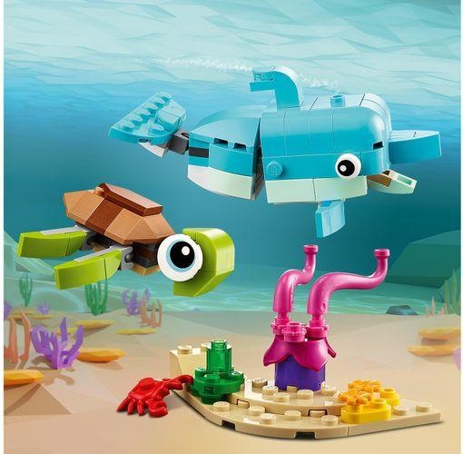 Produktbild LEGO Delfin und Schildkröte (31128, LEGO Creator 3-in-1)