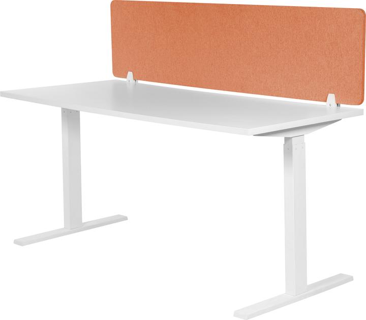 Produktbild Beliani Schreibtischtrennwand hellrot 130 x 40 cm WALLY (130 x 40 cm)