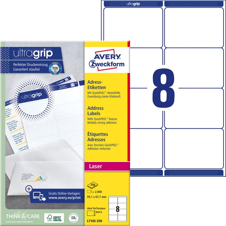 Produktbild Avery Versandetiketten blickdicht