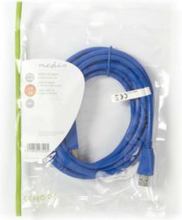 Produktbild Nedis USB 3.0 Kabel A Stecker - B M acho 3.0 m Blau (2 m)