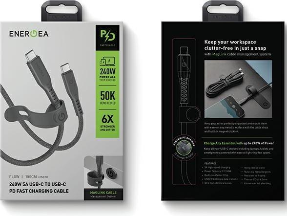 Produktbild Energea Kabel USB-C auf USB-C (1.50 m, USB 2.0, 240 W)