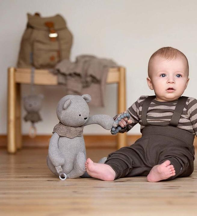 Actual product image Smallstuff Activity Bear Sandy / Grey (26 cm)