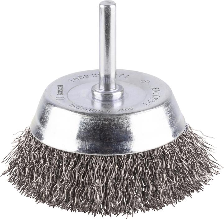 Actual product image Bosch Professional Zubehör PRO Metal clean cup brush, straight shaft, 70 x 0.2 mm (120)