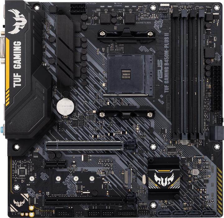 Actual product image ASUS TUF B450M-Plus II Gaming (AM4, AMD B450, mATX)