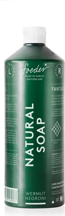 Immagine prodotto Soeder* Sapone Naturale Assenzio Negroni (Sapone liquido, 1000 ml)