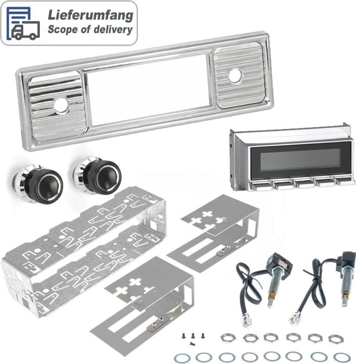 Produktbild Retrosound Design "Chrome", "Motor-6" Set mit DAB+, Bluetooth, A2DP, USB