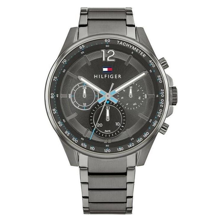 Tommy Hilfiger, Horloge, Max 1791975 (M), Grijs, Zwart, (44 mm)