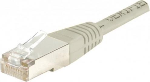 Actual product image Exertis Connect Patch cable F/UTP, CAT.5e, grey, 0.3 m Patch cable with particularly narrow bend protection (F/UTP, CAT5e, 0.30 m)