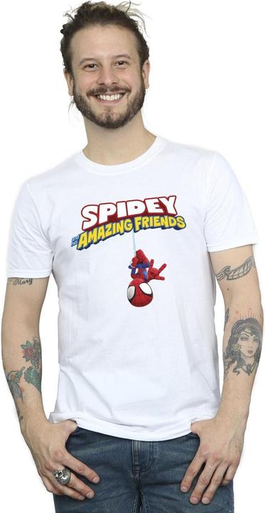 Immagine prodotto Spider-Man Hanging Upside Down Maglietta Uomo (M)