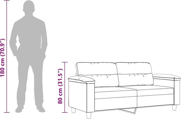 Produktbild vidaXL 2-Sitzer-Sofa (2-Sitzer)