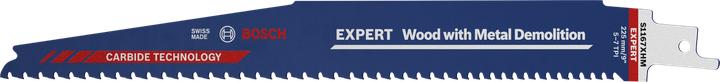 Actual product image Bosch Professional Zubehör EXPERT 'Wood with Metal Demolition' S 1167 XHM reciprocating saw blade, 3 pieces