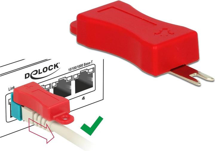 Actual product image Delock RJ45 Locking Clips Set of 20 (Mounting kit)