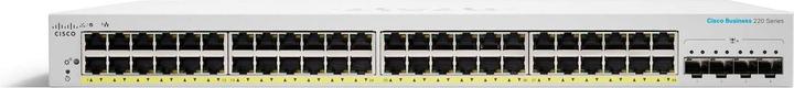 Produktbild Cisco PoE+ Switch CBS220-48P-4X 52 Port (52 Ports)