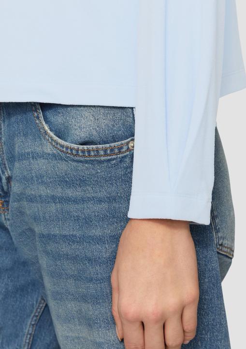 Produktbild S.Oliver Sweatshirt Sweatshirt mit Faltendetail am Ärmel (34)
