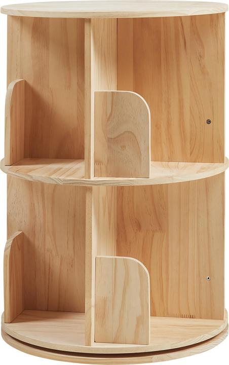 Produktbild En.Casa Drehbares Bücherregal Chasek 65x44 cm Kiefernholz Natur
