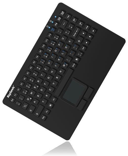 Actual product image KeySonic KSK-5230 IN Silicone keyboard with touchpad waterproof antimicrobial industrial keyboard heat... (US, Cable)