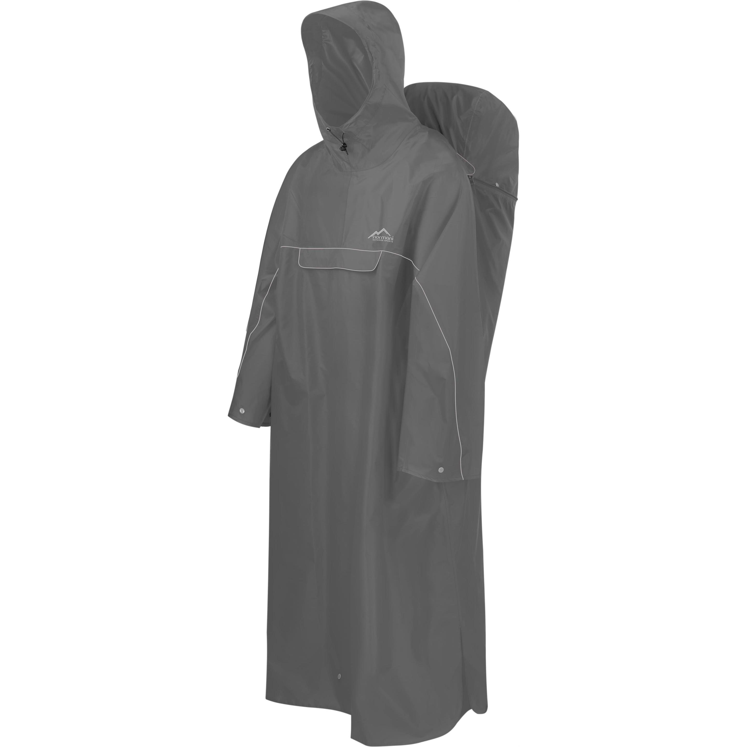 Normani, Unisex, Jacke, Regenponcho Tutunendo (48, 50), Grau, 48, 50
