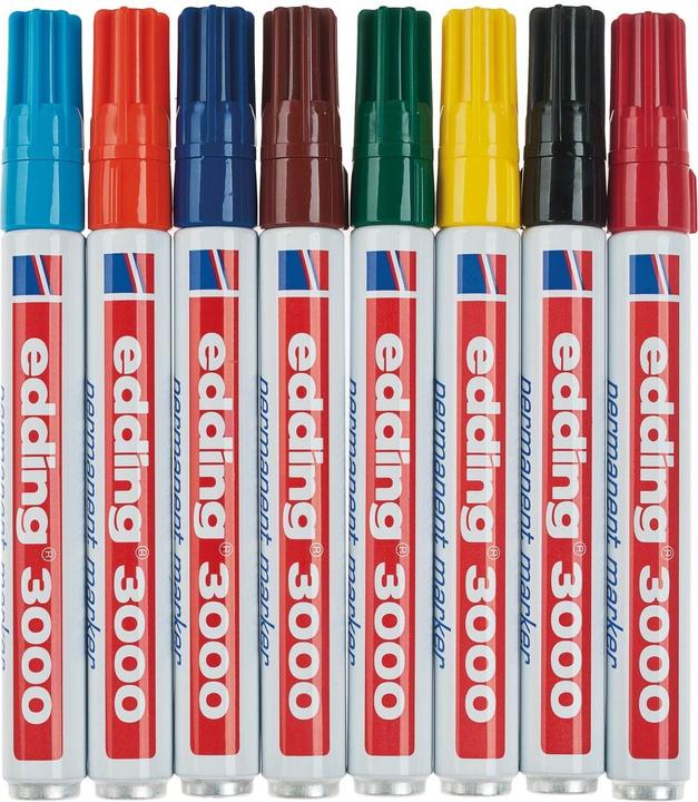 Immagine prodotto Edding 3000 (Multicolore, 3 mm, 8 x)