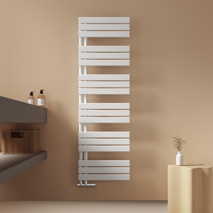 Produktbild Emke Badheizkörper Handtuchhalter Handtuchwärmer 160x50cm Weiss 794w