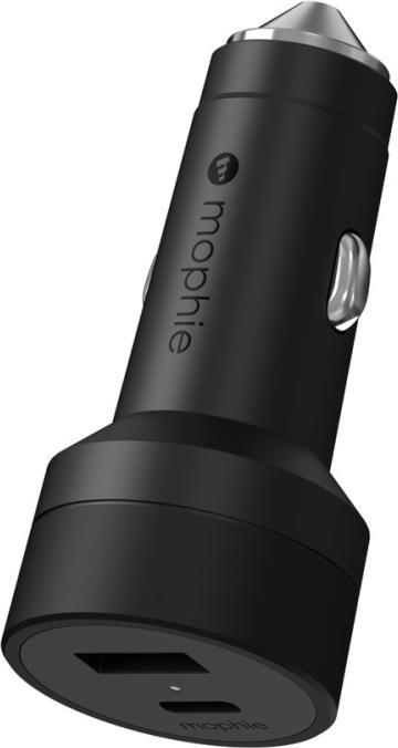 mophie Car Charger USB-C USB-A