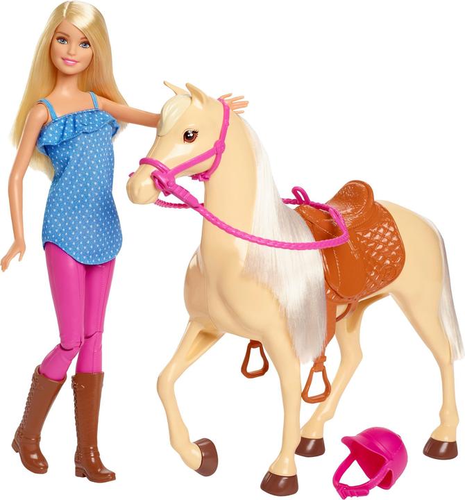 Barbie cheval - Coffret Poupée Mannequin - 3 ans et +