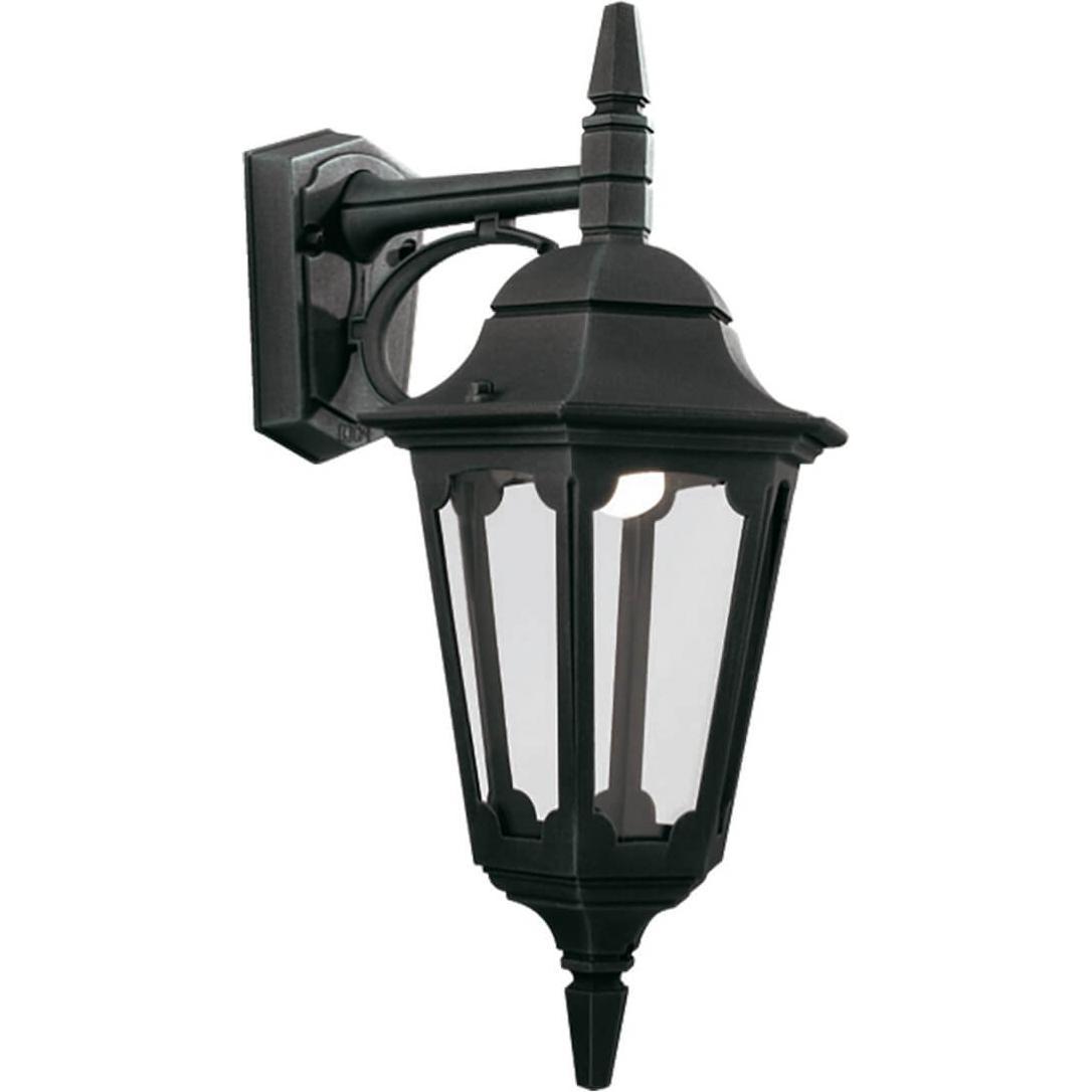 Elstead Lighting, Gartenbeleuchtung, Parish Aussen-Wandleuchte E27 48cm Schwarz IP44, Made in UK (E27, IP44)