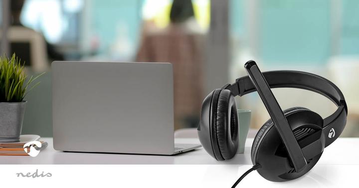 Immagine prodotto Nedis Cuffie per PC Over-Ear - Nero (Cablato, USB-A, Team Microsoft, Zoom)