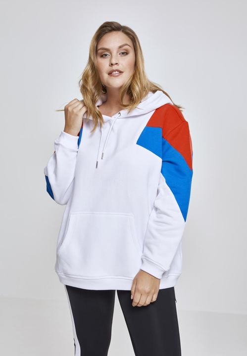 Actual product image Urban Classics Ladies Oversize 3-Tone Block Hoody (XXL)