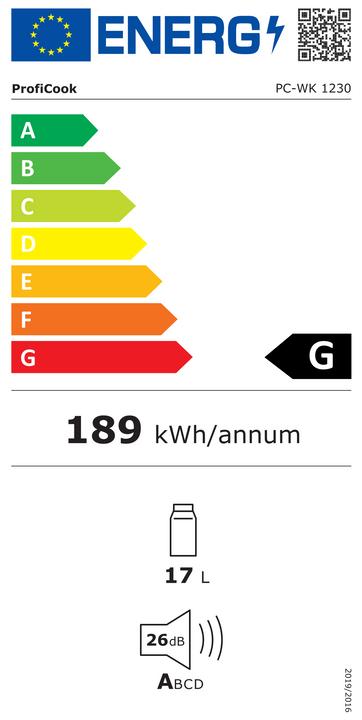 Energie-Label Proficook PC-WK 1230