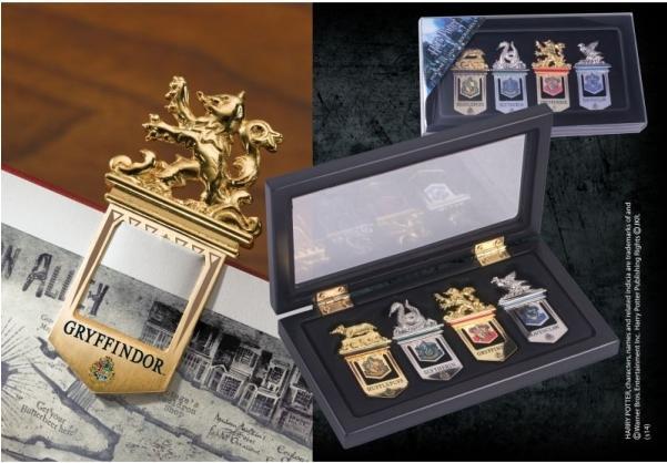Noble Collection Harry Potter Hogwarts bookmark set of 4