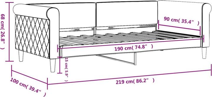 Actual product image vidaXL Tagesbett