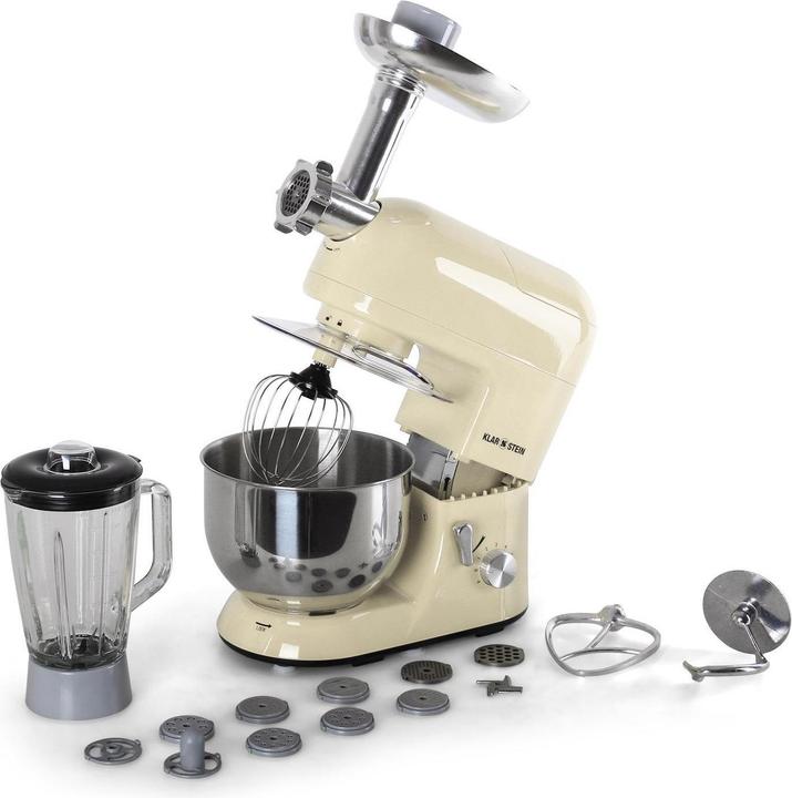 Actual product image Klarstein Lucia Morena Food Processor incl. Mincer1200W, 5 litres, Cream (1200 W, 5 l)
