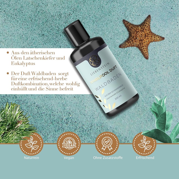 Actual product image Liebenstein Organic Whirlpool Scent Forest Bathing (200 ml, Bath oil)