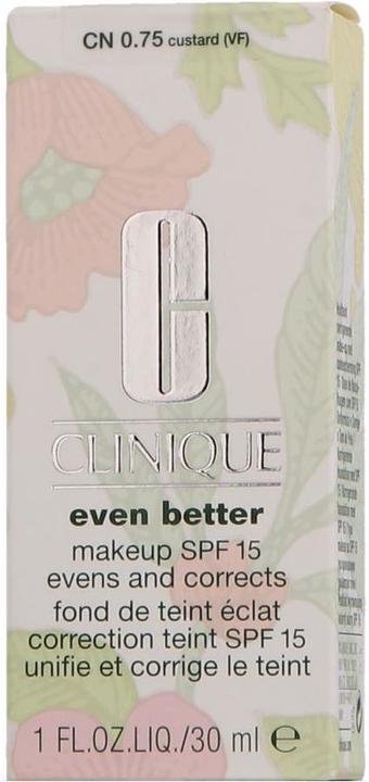 Actual product image Clinique Even Better Makeup SPF 15 (CN 0.75, CN Custard, Custard)
