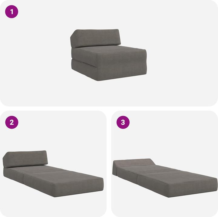 Produktbild vidaXL Klappbares Sofa
