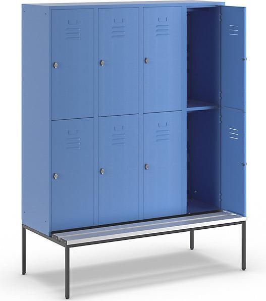 Image du produit Wolf Vestiaire mi-hauteur avec piètement banc (160 cm, 214 cm)