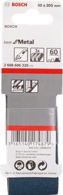Produktbild Bosch Professional Zubehör Schleifband-Set X450, Expert for Metal, 3-teilig, 40 x 305 mm, 80 (80)