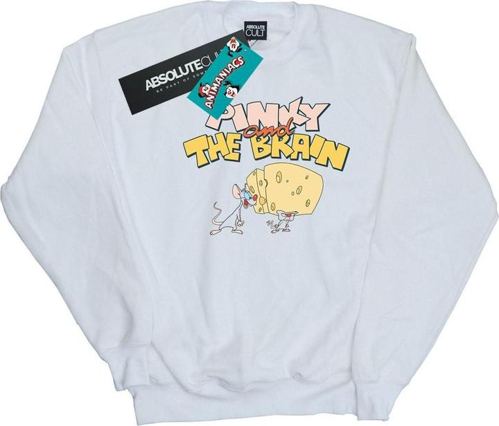 Immagine prodotto Animaniacs Pinky And The Brain Cheese Head Felpa Uomo (4XL)