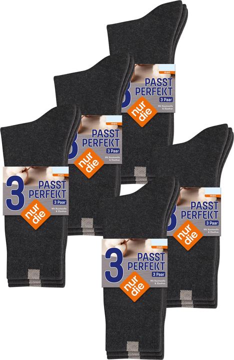 Image du produit Nur Die Basicsocken Passt Perfekt bequeme Alltagssocken (paquet de 15, 39 - 42)