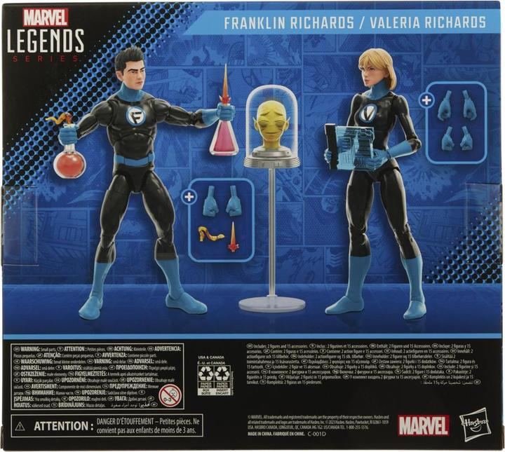 Produktbild Hasbro Fantastic Four Marvel Legends Actionfiguren 2er-Pack Franklin Richards und Valeria Richards 15 cm