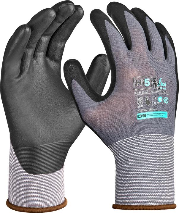 Produktbild Hi5 15G Nylon/Spandex Handschuhe mit Nitrilmikroschaum-beschichteter Handfläche (10)