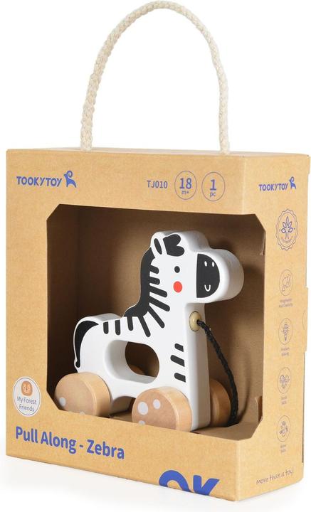 Actual product image Tooky Toy Jouet à tirer Animal en bois